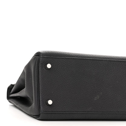 Hermes Togo Au Galop Kelly Retourne 28 Bleu Indigo Black Cuivre 9 of 12