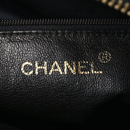 Chanel Lambskin Chevron Quilted Tassel Camera Case Black 6 of 10