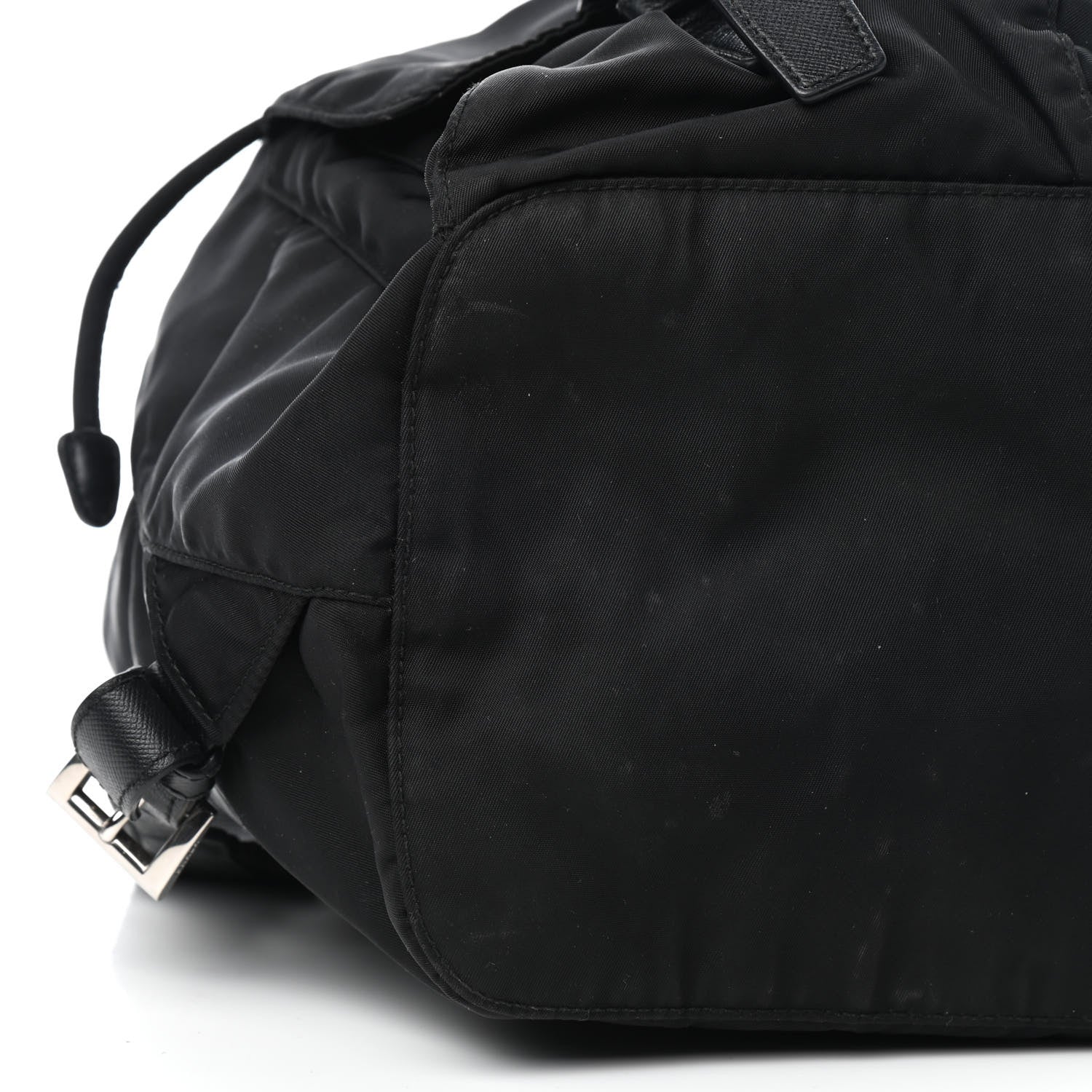 Prada Tessuto Nylon Saffiano Medium Backpack Black 7 of 8