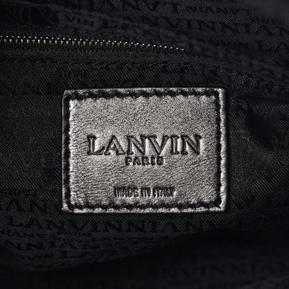 Lanvin Metallic Lame Happy Clutch Gunmetal 12 of 12