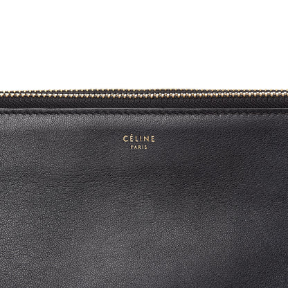 Celine Lambskin Small Trio Crossbody Bag Black 13 of 16
