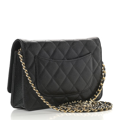 Chanel Caviar Quilted Wallet On Chain WOC Black 3 of 12