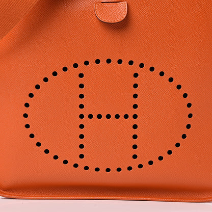 Hermes Epsom Evelyne III GM Orange 10 of 12