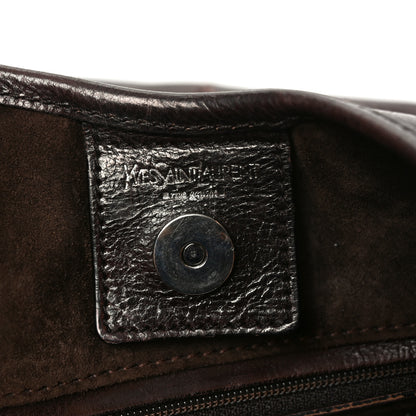 Saint Laurent Buffalo Leather Horn Medium Mombasa Bag Brown 7 of 10