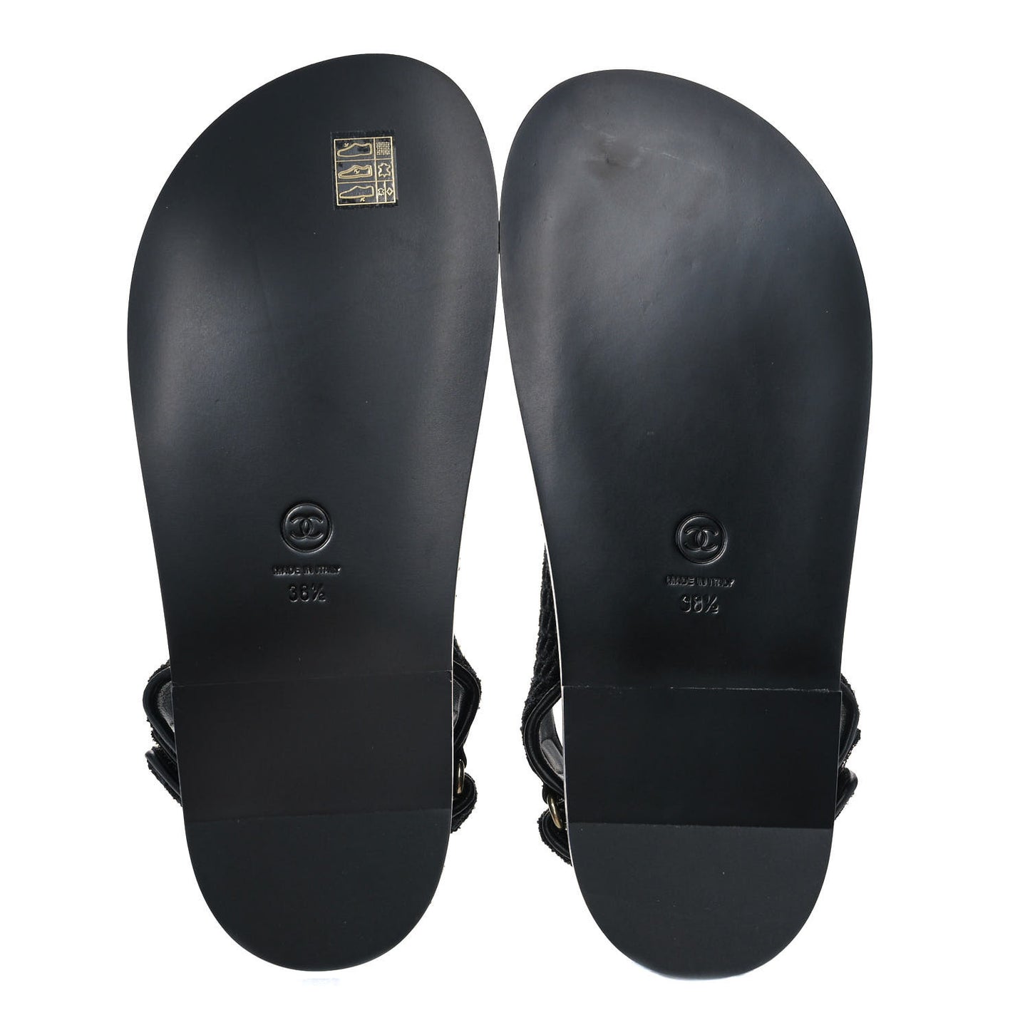 Knit Fabric Velcro Dad Sandals 38.5 Black Dark Blue Light Blue