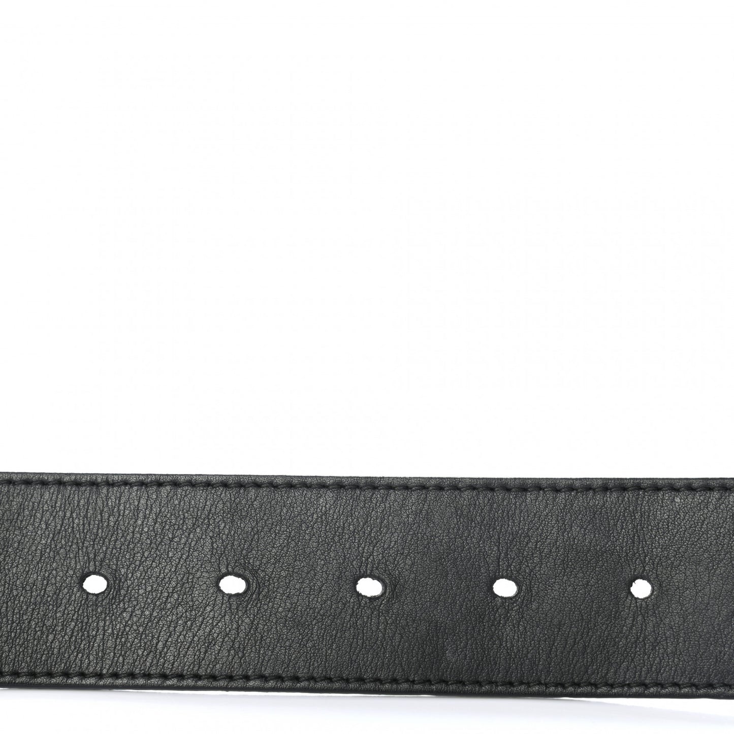 Moon Calfskin Nickel Double G 40mm Belt 85 34 Black