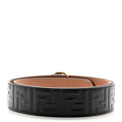Fendi Calfskin F is Fendi FF 1974 Embossed Belt 90 36 Black 2 of 8