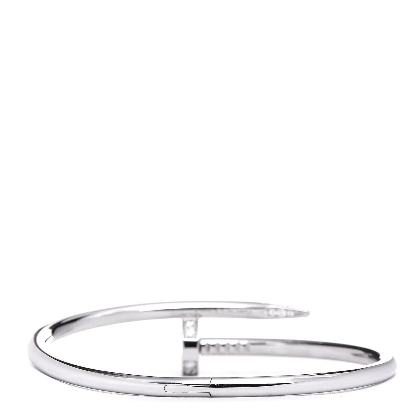 18K White Gold Diamond Juste Un Clou Bracelet 17