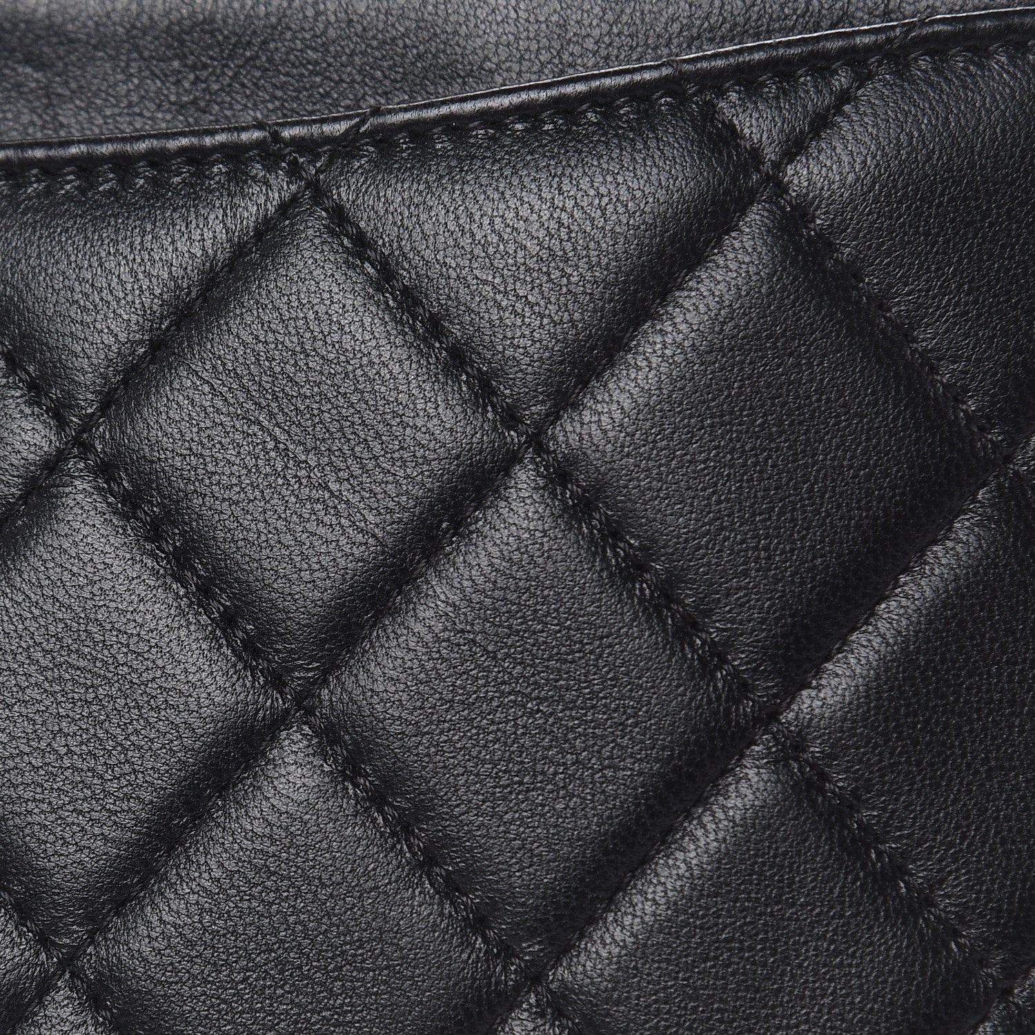 Chanel Lambskin Quilted Classic Zip Pouch Black 9 of 11