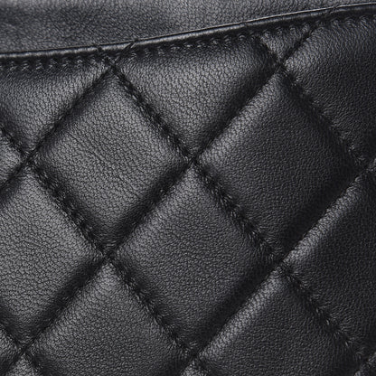 Chanel Lambskin Quilted Classic Zip Pouch Black 9 of 11