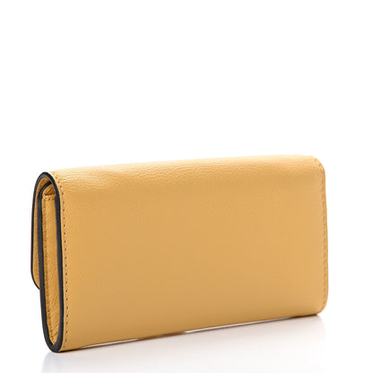 Chloe Calfskin Marcie Continental Flap Wallet Honey Gold 2 of 9
