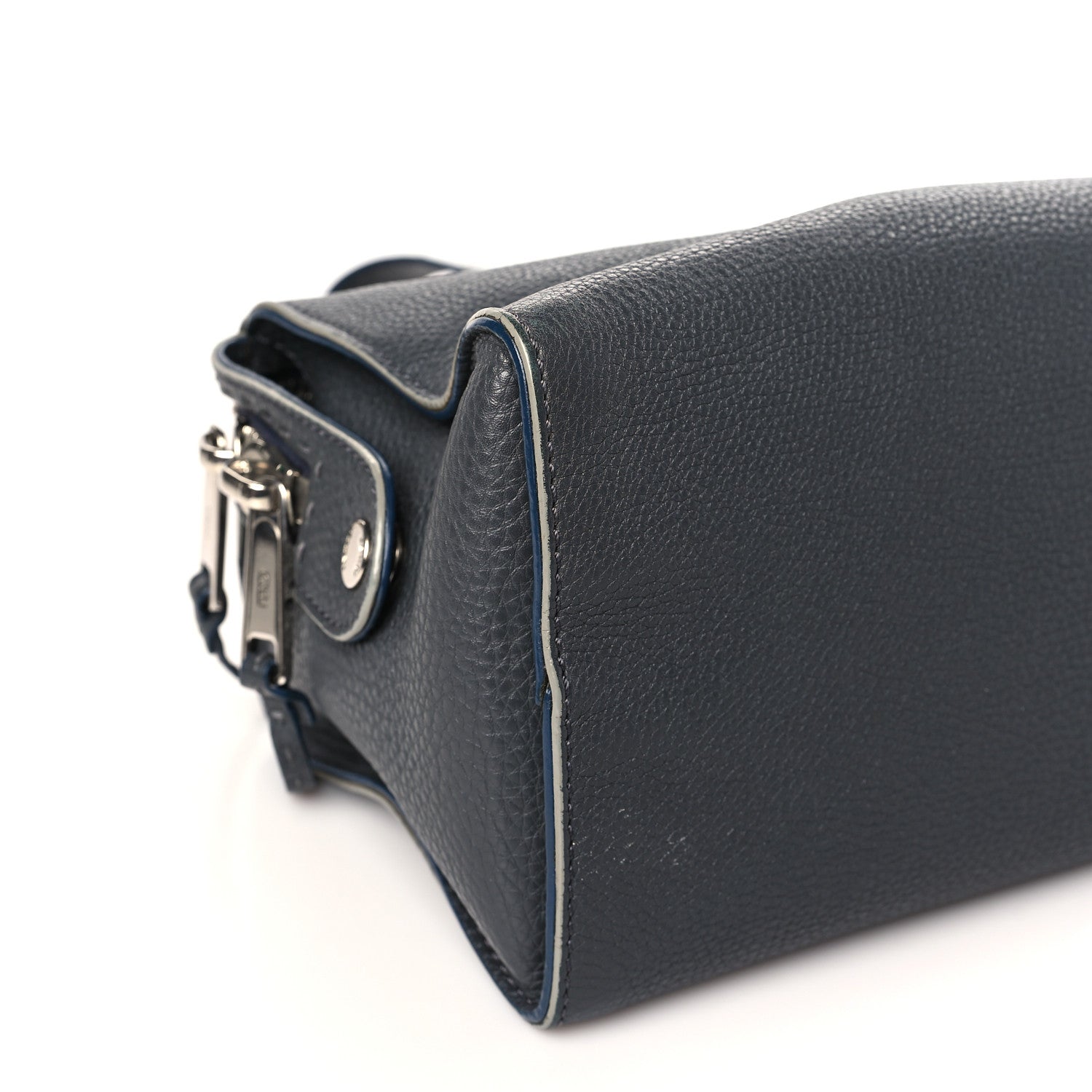 Fendi Cuoio Romano Selleria Lei Boston Tote Asfalto 8 of 9