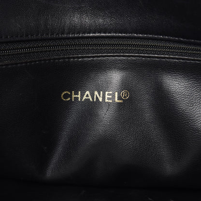 Chanel Lambskin Shopping Tote Black 6 of 21
