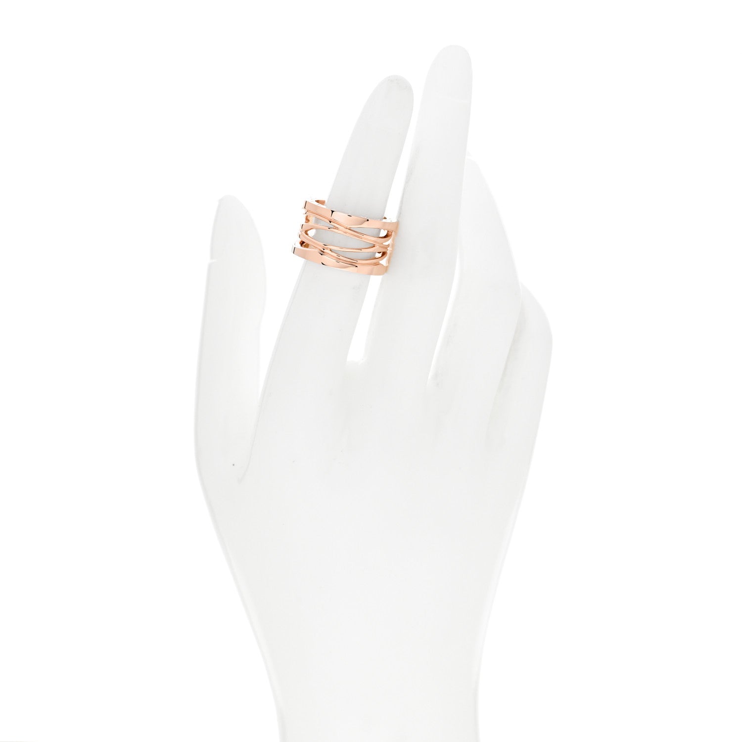Bulgari 18K Rose Gold B.Zero1 Legend Four-Band Ring 52 6 2 of 7