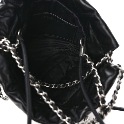 Chanel Shiny Calfskin Quilted Mini Chanel 22 Black 5 of 9