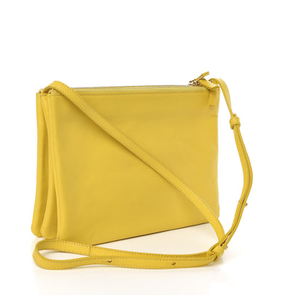 Celine Lambskin Large Trio Crossbody Bag Sun Yellow 3 of 11