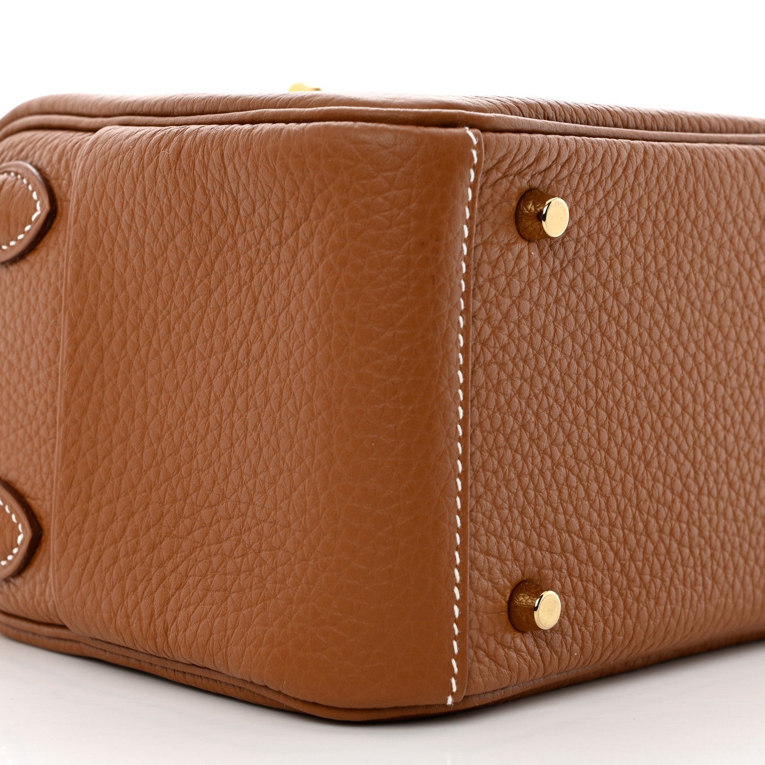 Hermes Taurillon Clemence Mini Lindy 20 Gold 9 of 11