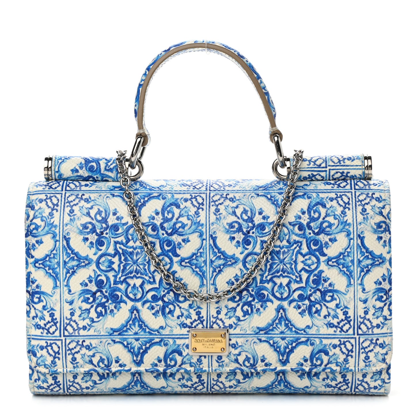 Dauphine Majolica Printed Sicily Chain Wallet Multicolor