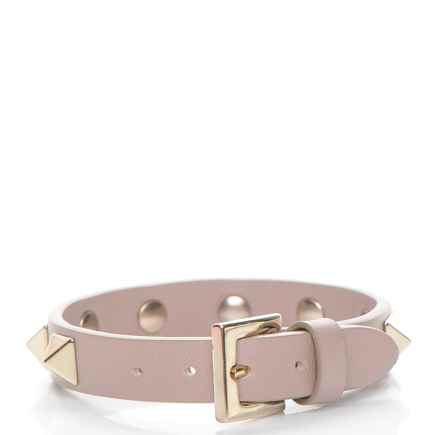 Valentino Garavani Vitello Rockstud Bracelet Blush 3 of 7
