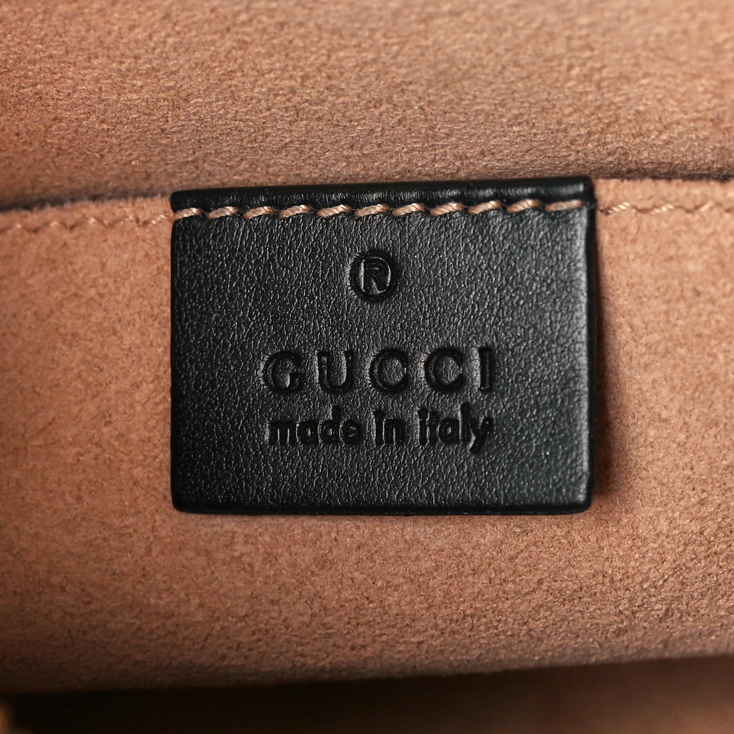 Gucci Calfskin Matelasse Mini GG Marmont Chain Shoulder Bag Black 7 of 13