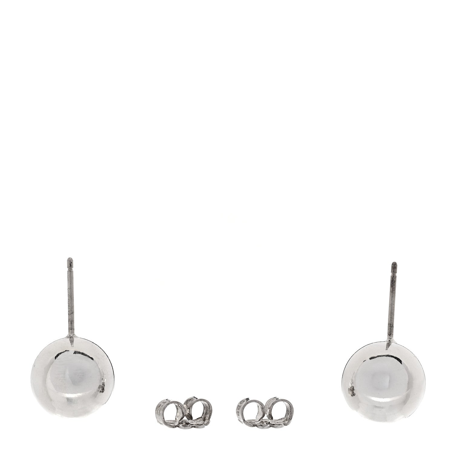 Tiffany Sterling Silver 10mm HardWear Ball Earrings 3 of 5