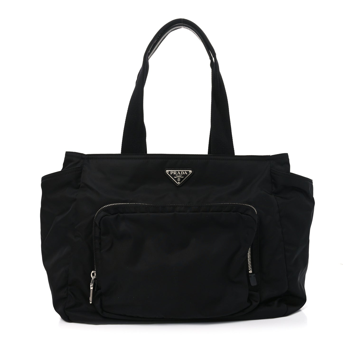 Tessuto Nylon Vela Diaper Bag Black
