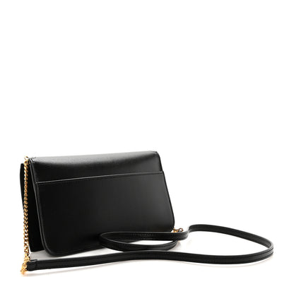 Saint Laurent Smooth Calfskin Monogram Phone Holder Crossbody Black 3 of 9