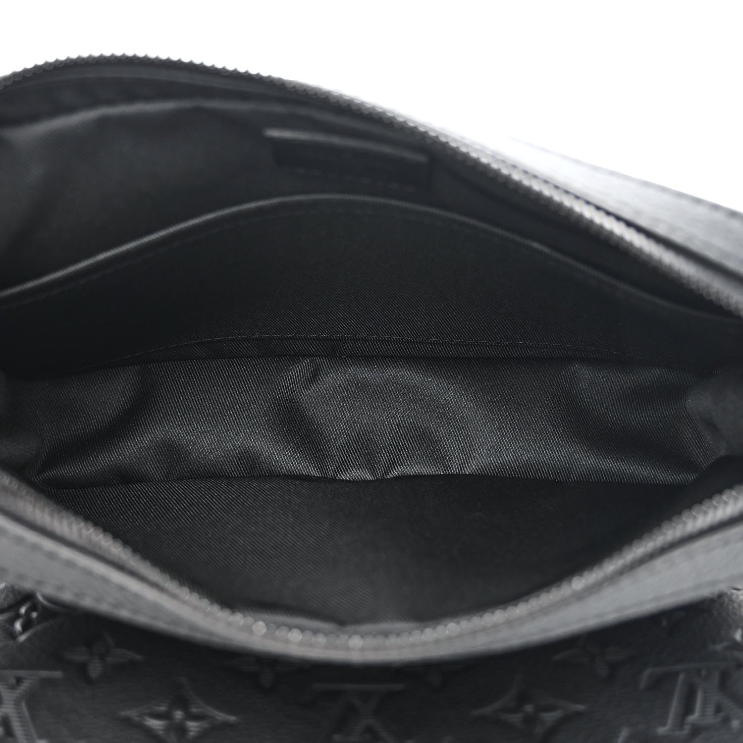 Louis Vuitton Calfskin Monogram Shadow Trio Messenger Black 6 of 11