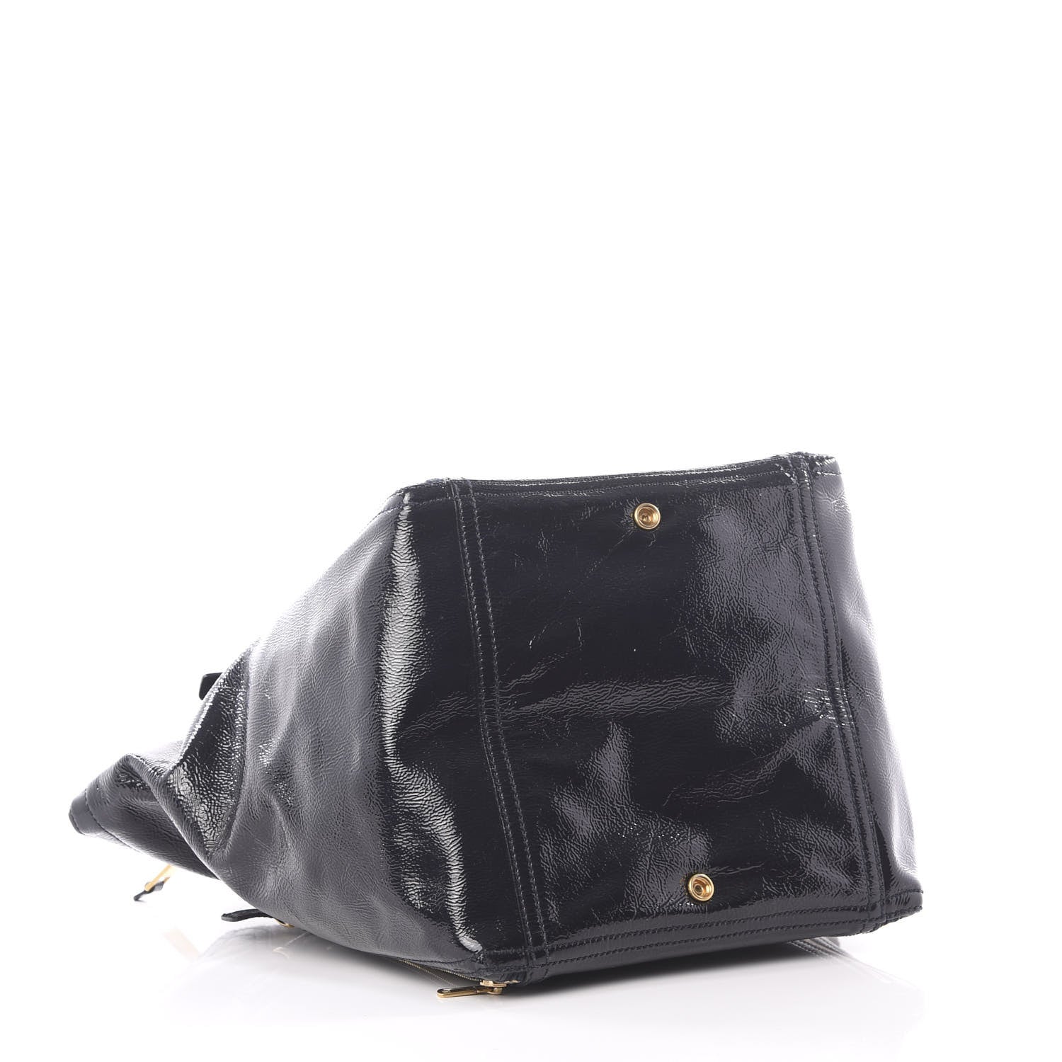 Saint Laurent Patent Large Downtown Tote Black 3 of 9