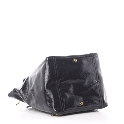 Saint Laurent Patent Large Downtown Tote Black 3 of 9