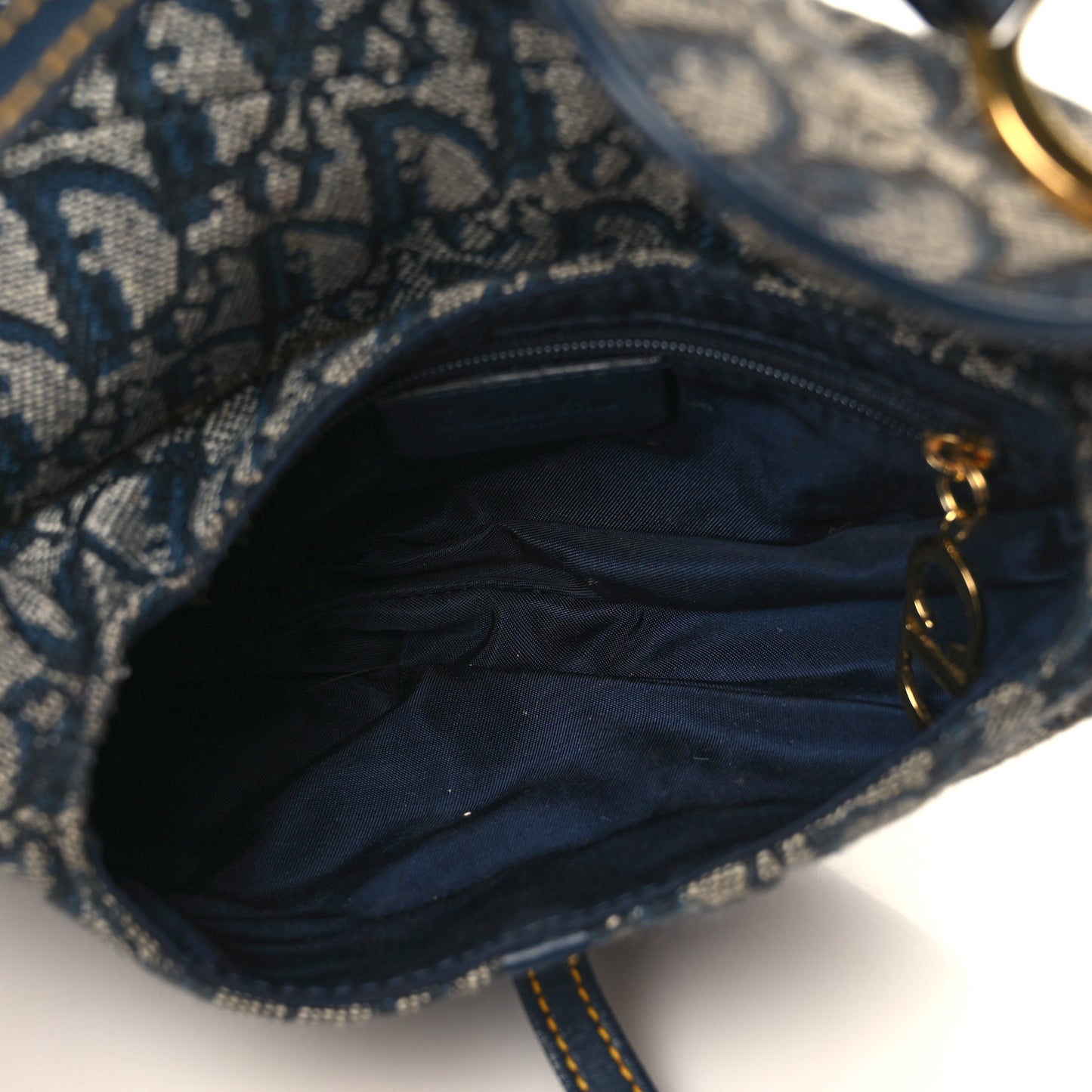 Monogram Saddle Bag Blue