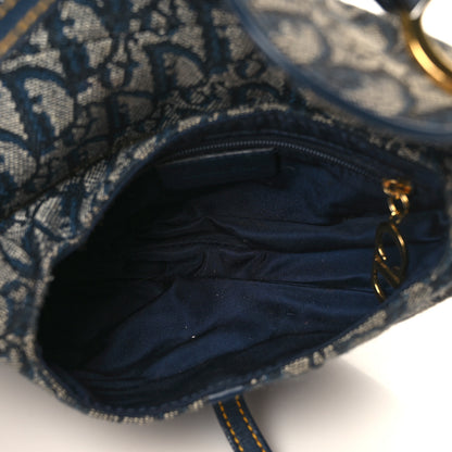 Christian Dior Monogram Saddle Bag Blue 6 of 12