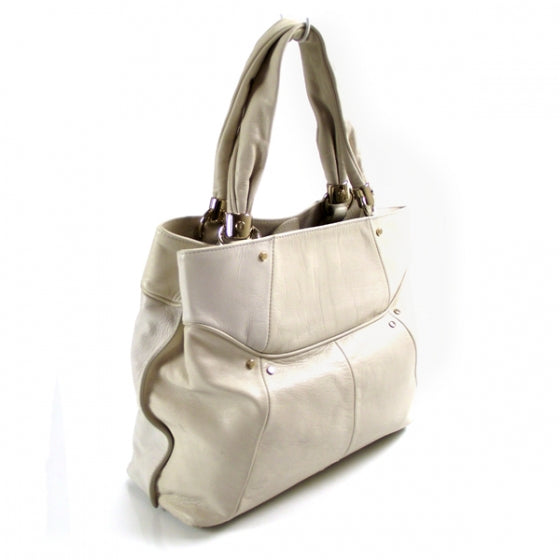 Saint Laurent Chevre Ritz Tote Ivory 3 of 12