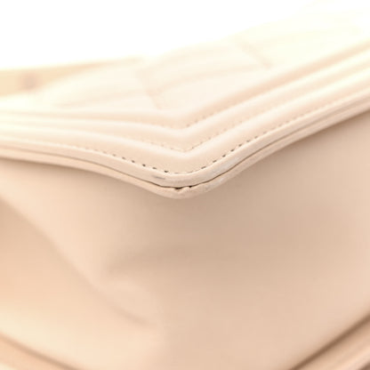 Chanel Calfskin Double Stitch Medium Boy Flap Beige 11 of 14