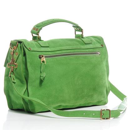 Proenza Schouler Suede PS1 Medium Satchel Tropical Green 3 of 8