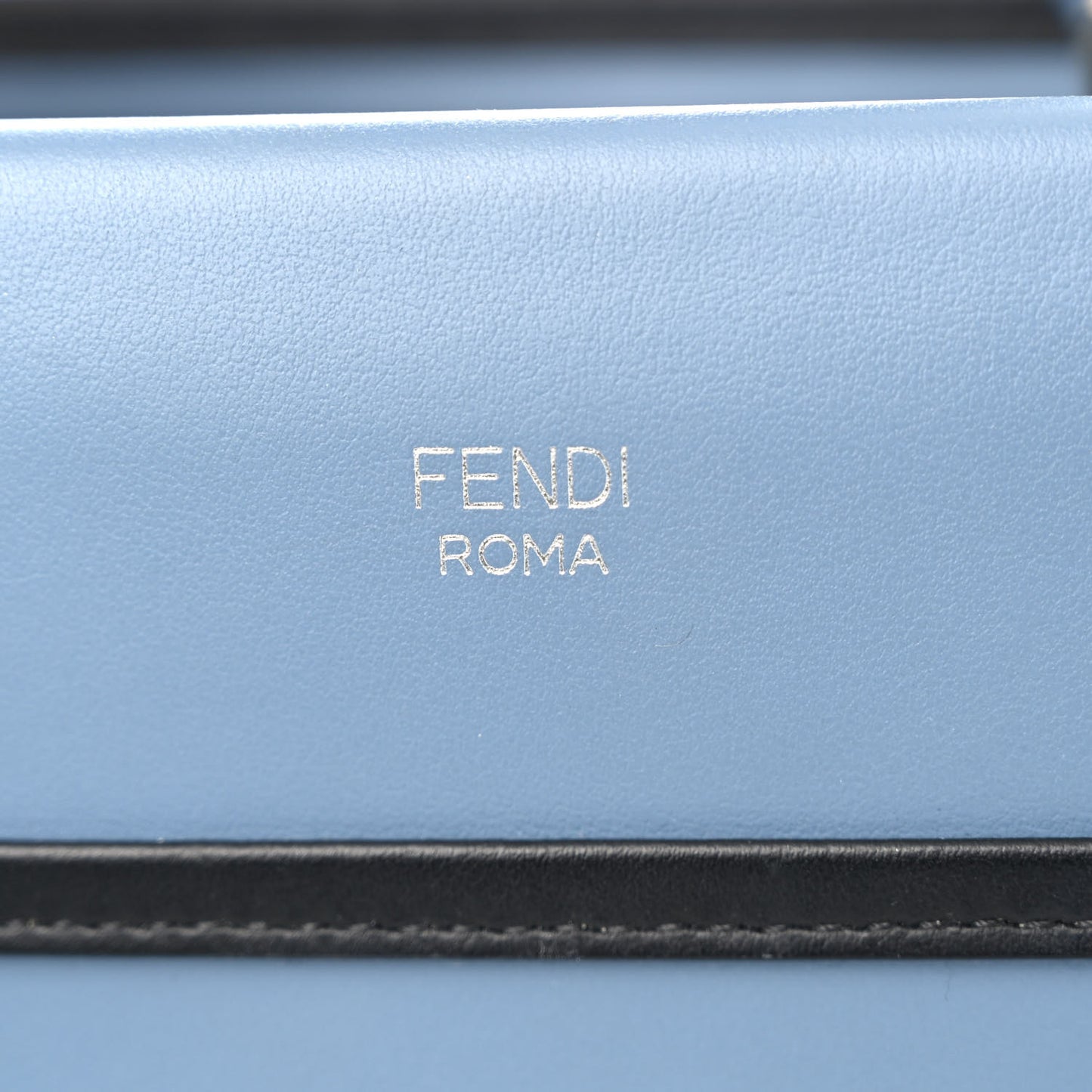 Vitello Century Opaco F is Fendi Bi-Color Small Runaway Satchel Ceruelo Black