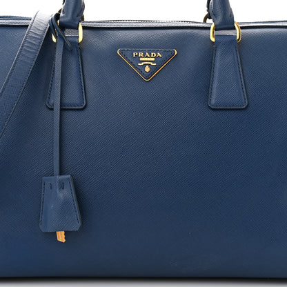 Prada Saffiano Lux Bowler Blue 9 of 17