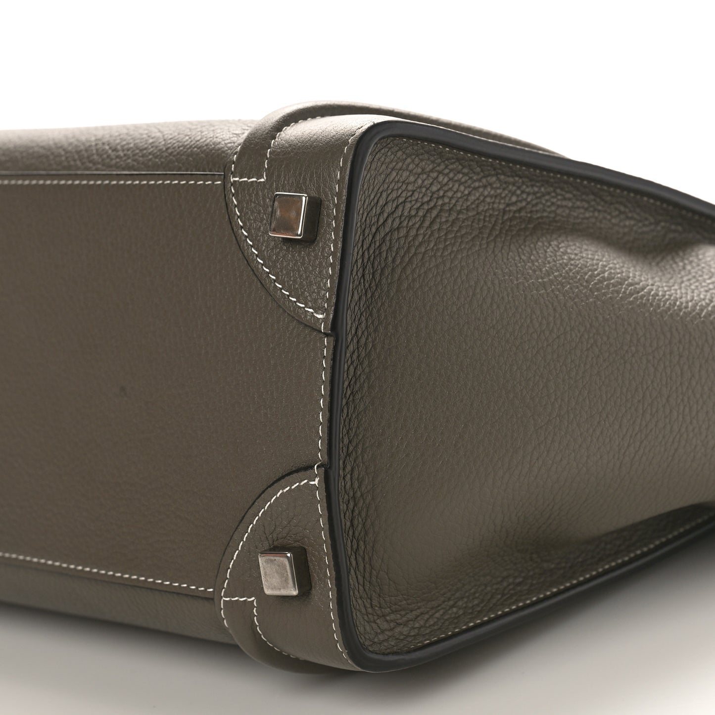 Drummed Calfskin Micro Luggage Souris