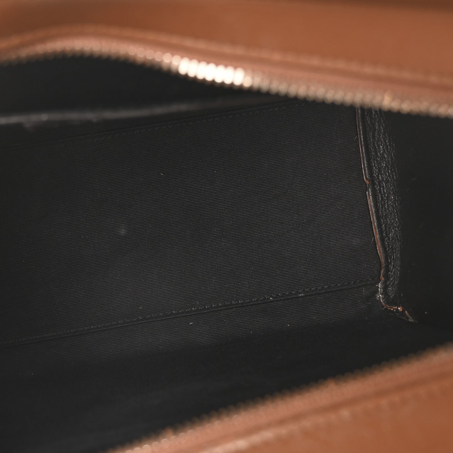 Canvas Calfskin Small Uptown Tote Brown