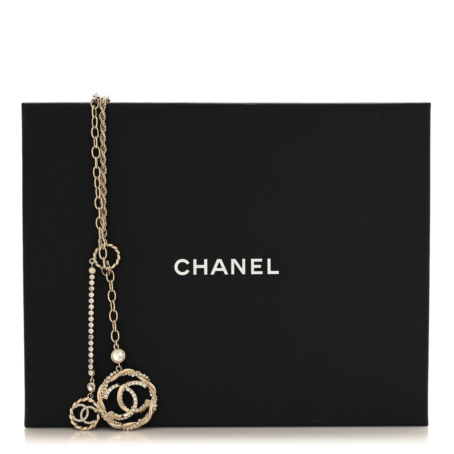 Crystal CC Fancy Chain Belt 85 34 Gold
