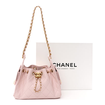 Chanel Caviar Quilted Mini Chanel 25 Handbag Light Pink 11 of 11