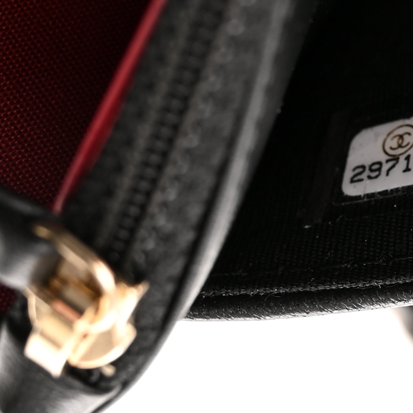 Goatskin Quilted Chanel 19 Wallet On Chain WOC Black