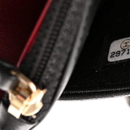 Chanel Goatskin Quilted Chanel 19 Wallet On Chain WOC Black 7 of 11