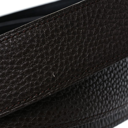 Hermes Box Togo 32mm Idem Belt 110 44 Black Chocolate 9 of 10