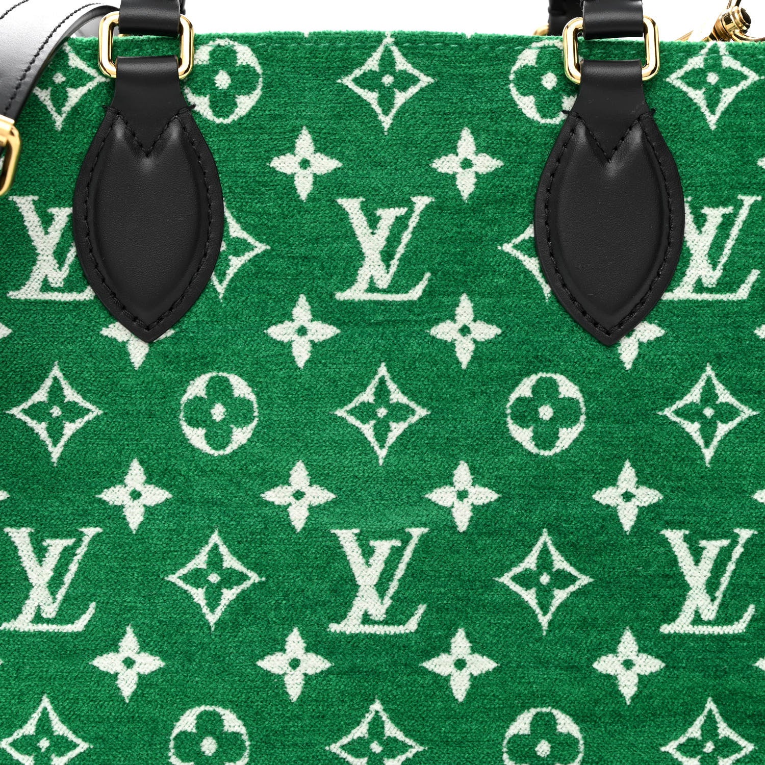 Louis Vuitton Jacquard Velvet Monogram Onthego PM Green 7 of 9