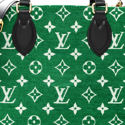 Louis Vuitton Jacquard Velvet Monogram Onthego PM Green 7 of 9