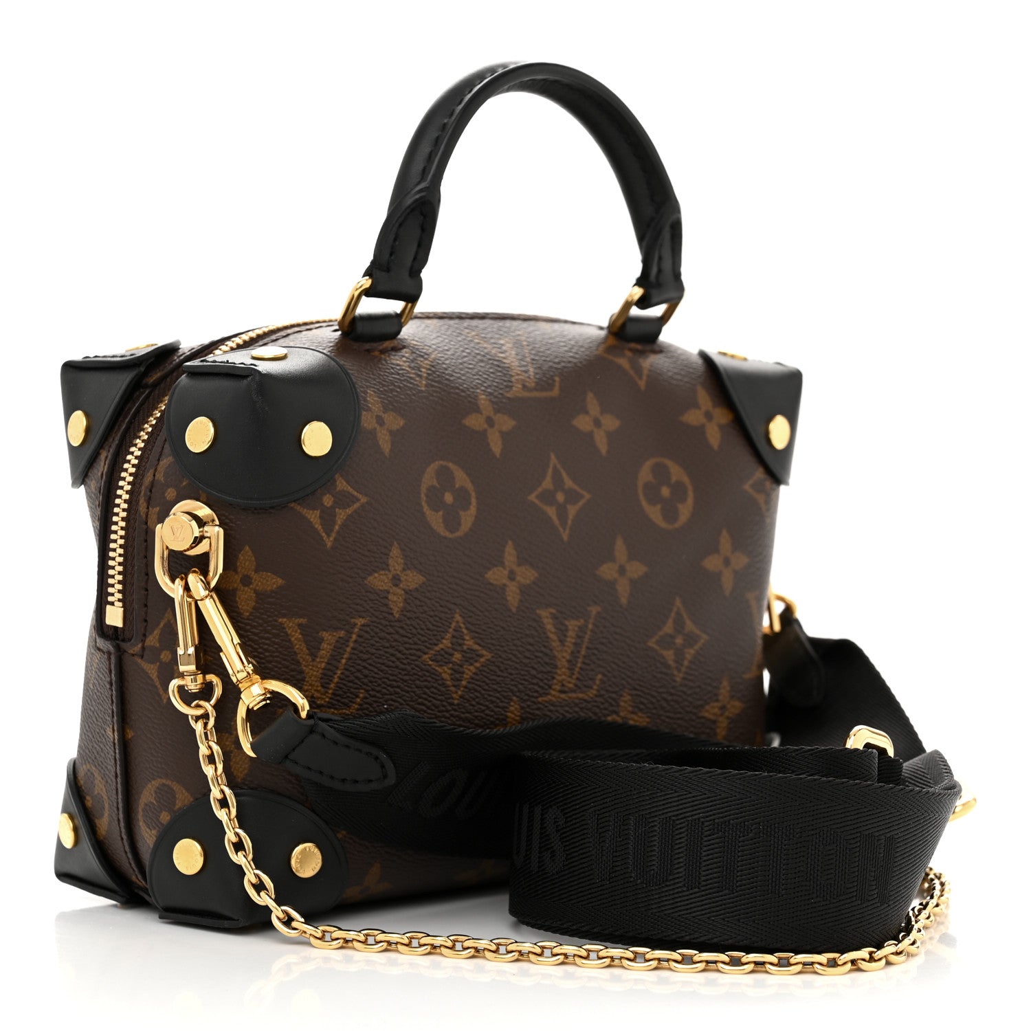 Louis Vuitton Monogram Petite Malle Souple Black 3 of 11