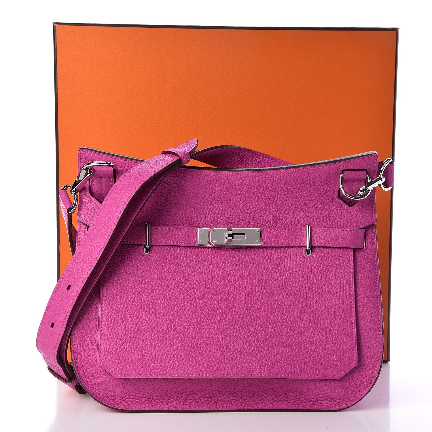 Hermes Taurillon Clemence Jypsiere 28 Magnolia 11 of 11