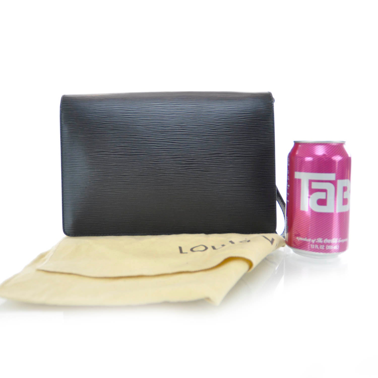Louis Vuitton Epi Pochette Sellier Dragonne Clutch Black 2 of 7
