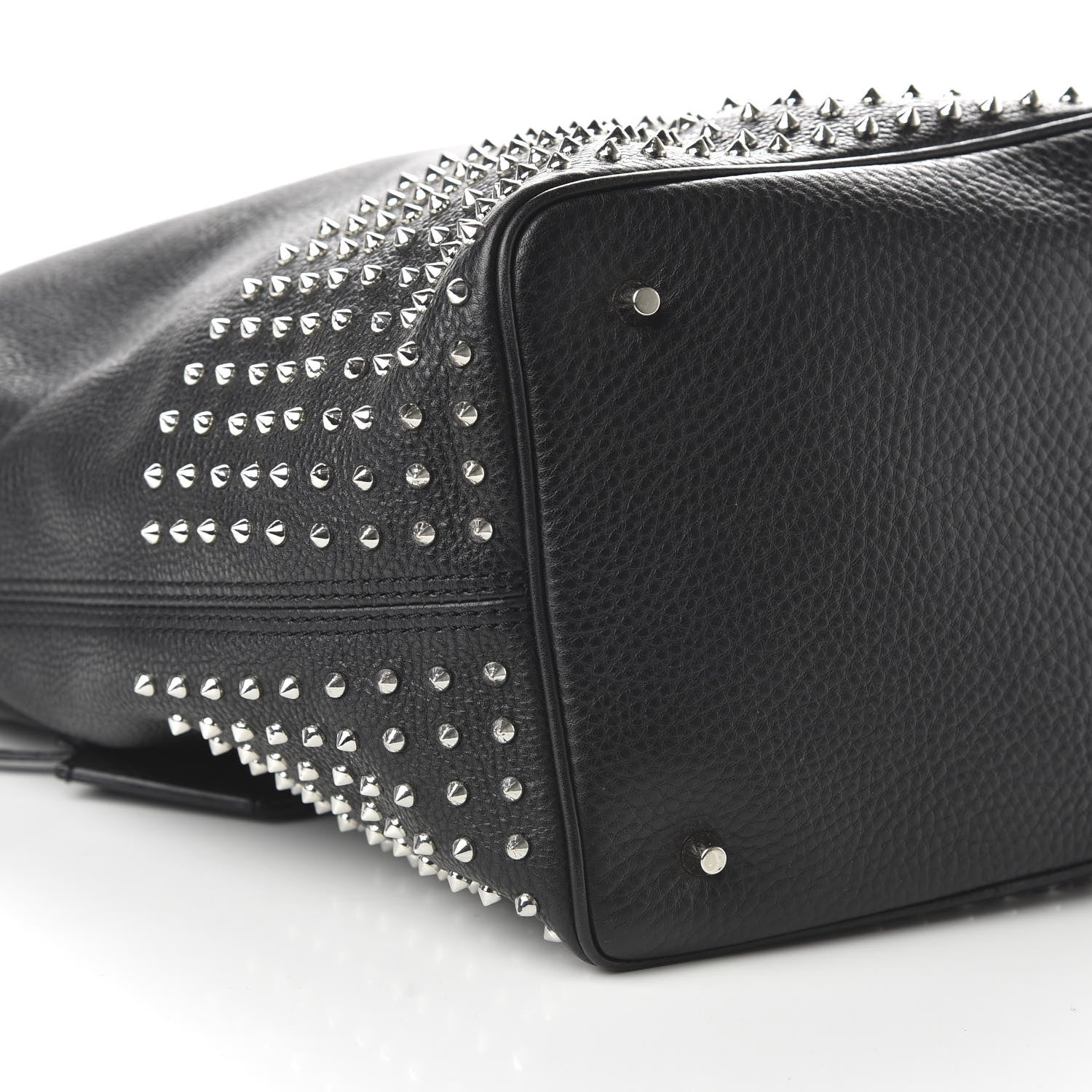 Burberry Calfskin Studded Medium Susanna Hobo Black 6 of 9